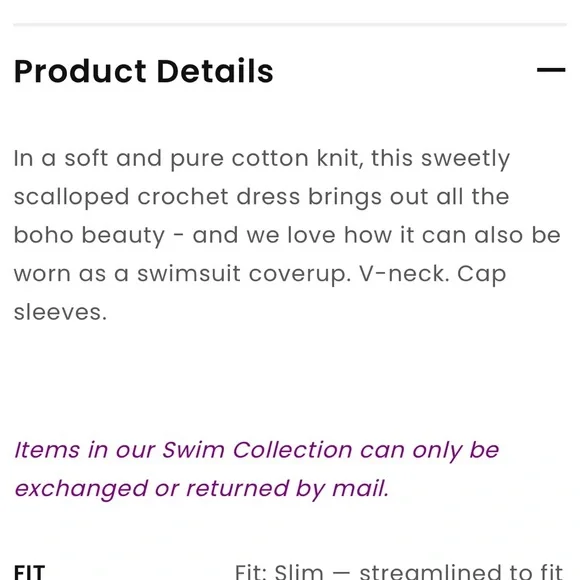 NWT Loft beach crochet midi dress - Picture 3 of 9